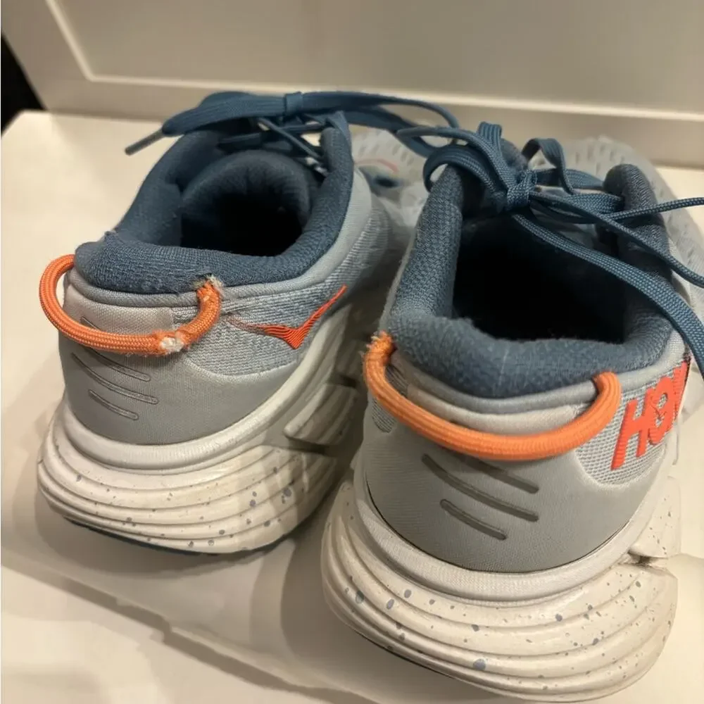 Hoka One One Athletic Shoes in Blue and Orange